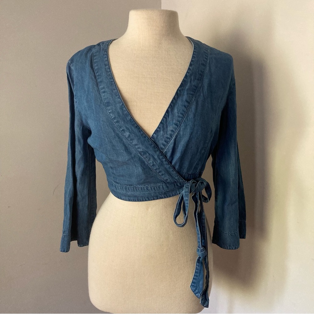 GB Long Sleeve Wrap Top Shirt